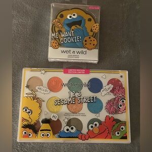 WET N WILD SESAME STREET MAKEUP PALETTE AND COMPACT MIRROR